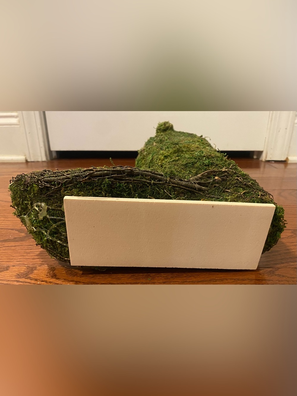Western Cowboy Boot Planter/Vase NEW Supermoss Natural Moss w/Lining - Picture 4 of 4
